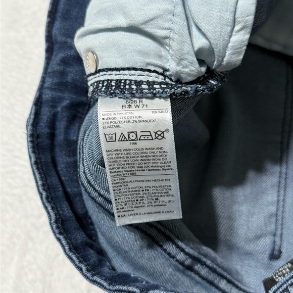 Gap Baby Boot Jeans Womens 6 Blue Stretch Dark Wash Denim 28x31 - Picture 6 of 9